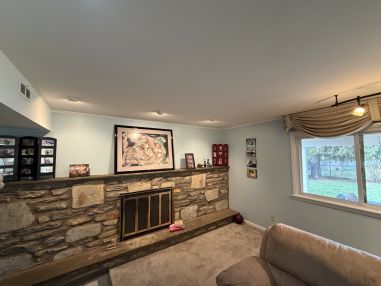 Textured Paint Over Wood Paneling