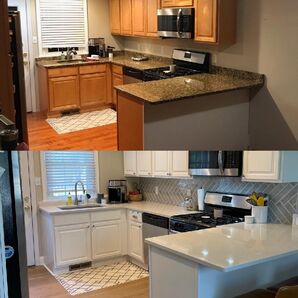 Before & After Cabinet Painting in Warminster, PA (2)